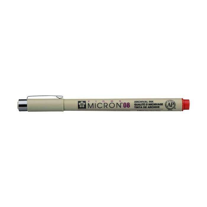 Sakura Pigma Micron 08 Kırmızı 0,5 Mm