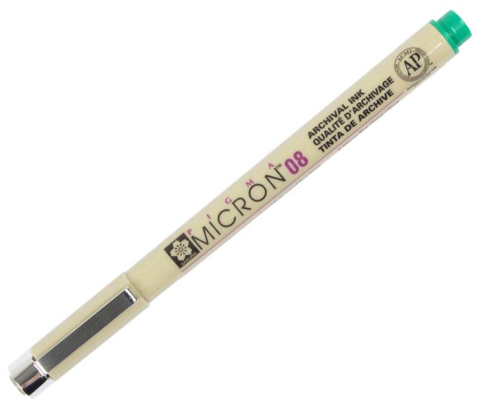Sakura Pigma Micron 08 Yeşil 0,5 Mm
