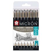 Sakura Pigma Micron Black Set 7+1