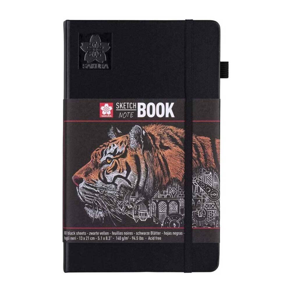 Sakura Sketch Book Black 140Gr 13X21Cm