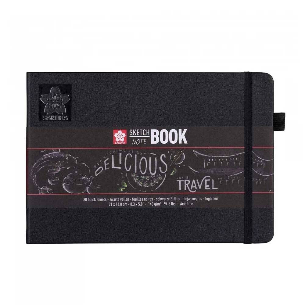 Sakura Sketch Book Black 140Gr 21X15Cm