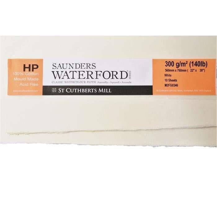 Saunders Waterford Watercolor Paper 56x76 cm 300 gr High White Hot Pressed