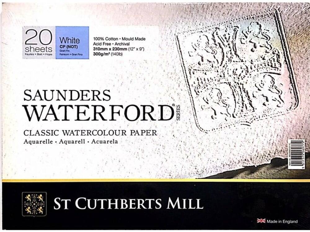 Saunders Waterford Suluboya Blok CP High White 23x31 cm 300gr 20 sf