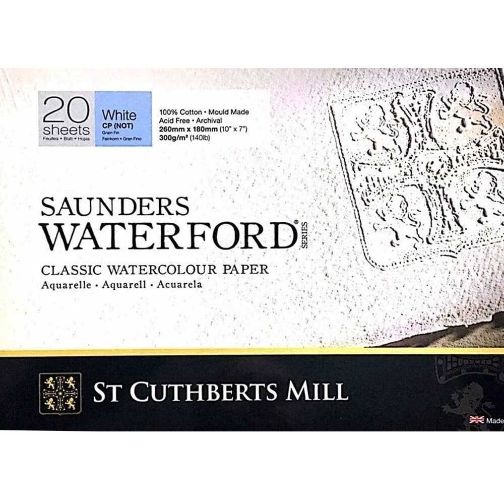 Saunders Waterford Suluboya Blok White Cp 26x18cm 300gr 20syf