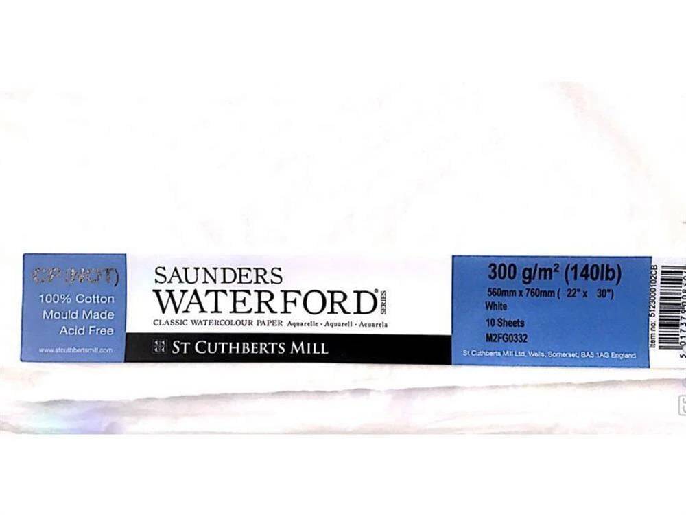 Saunders Waterford Watercolour Paper 56x76 cm 300 g High White Rough