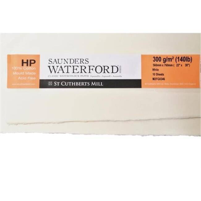 Saunders Waterford Watercolour Paper 56x76 cm 300 g White Hot Pressed