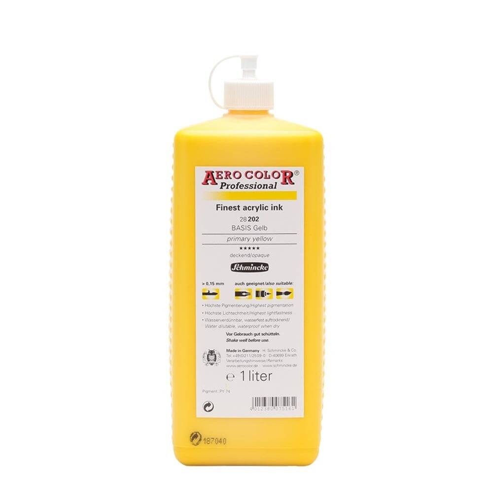 Schmincke Aero Color Akrilik Mürekkep 1000 ml 202 Primary Yellow