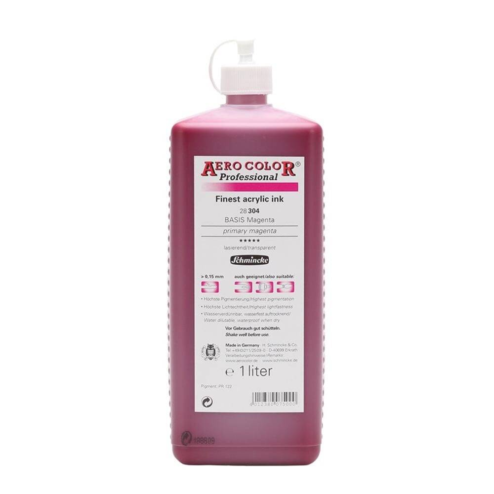 Schmincke Aero Color Akrilik Mürekkep 1000 ml 304 Primary Magenta