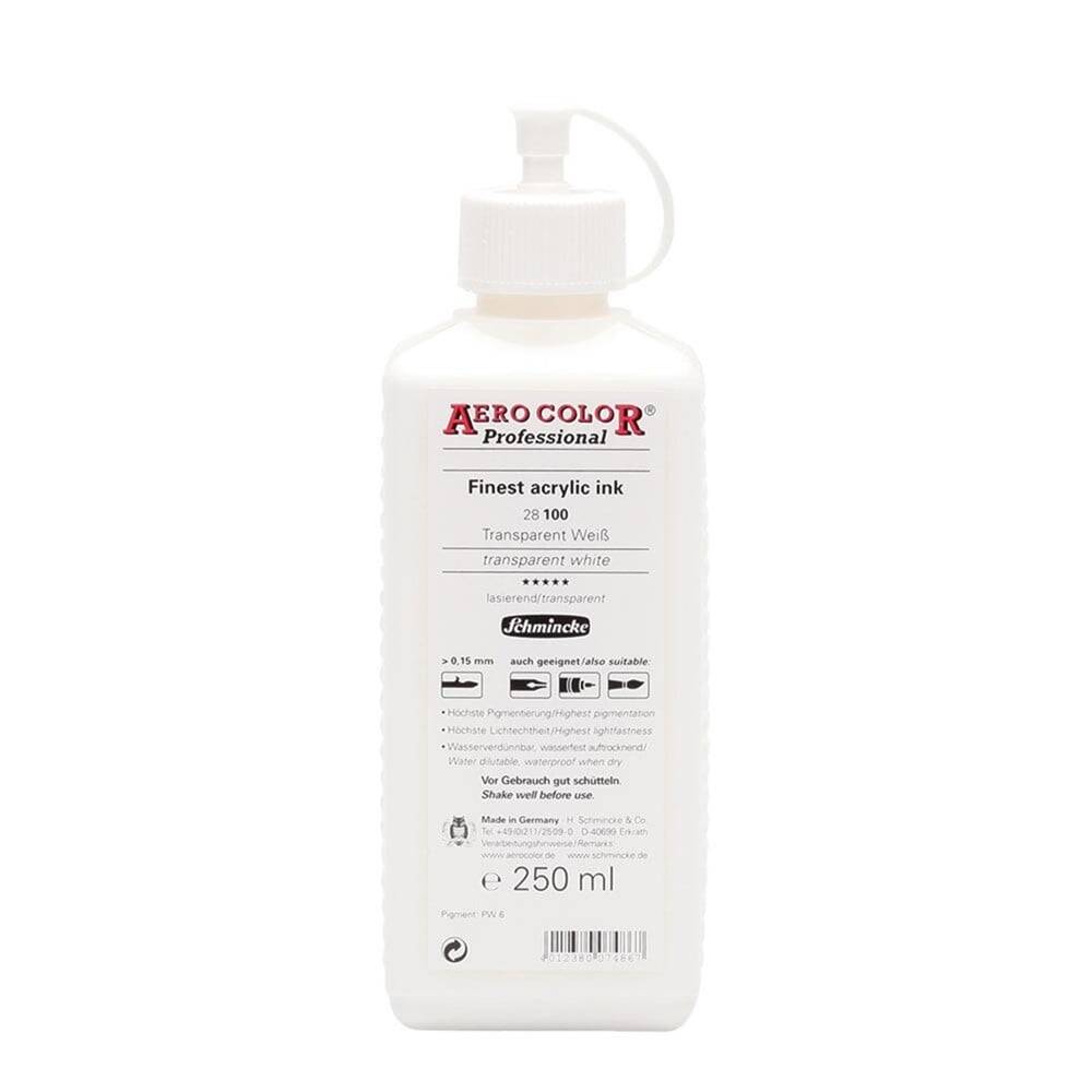 Schmincke Aero Color Akrilik Mürekkep 250 ml 100 Transparent White
