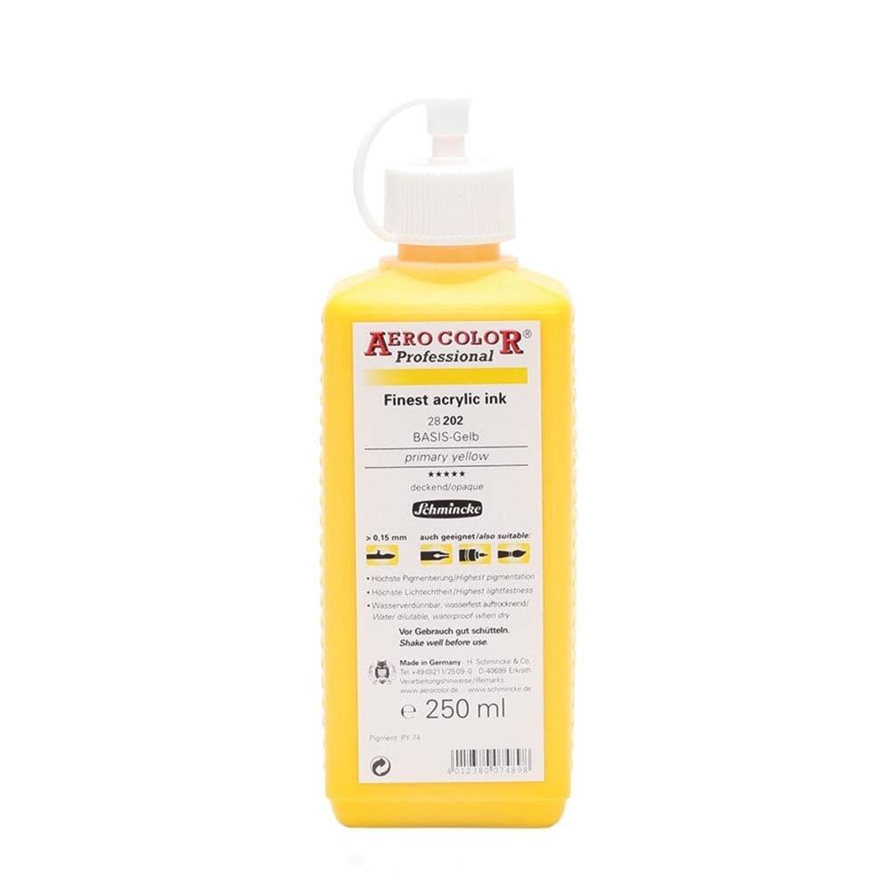Schmincke Aero Color Akrilik Mürekkep 250 ml 202 Primary Yellow