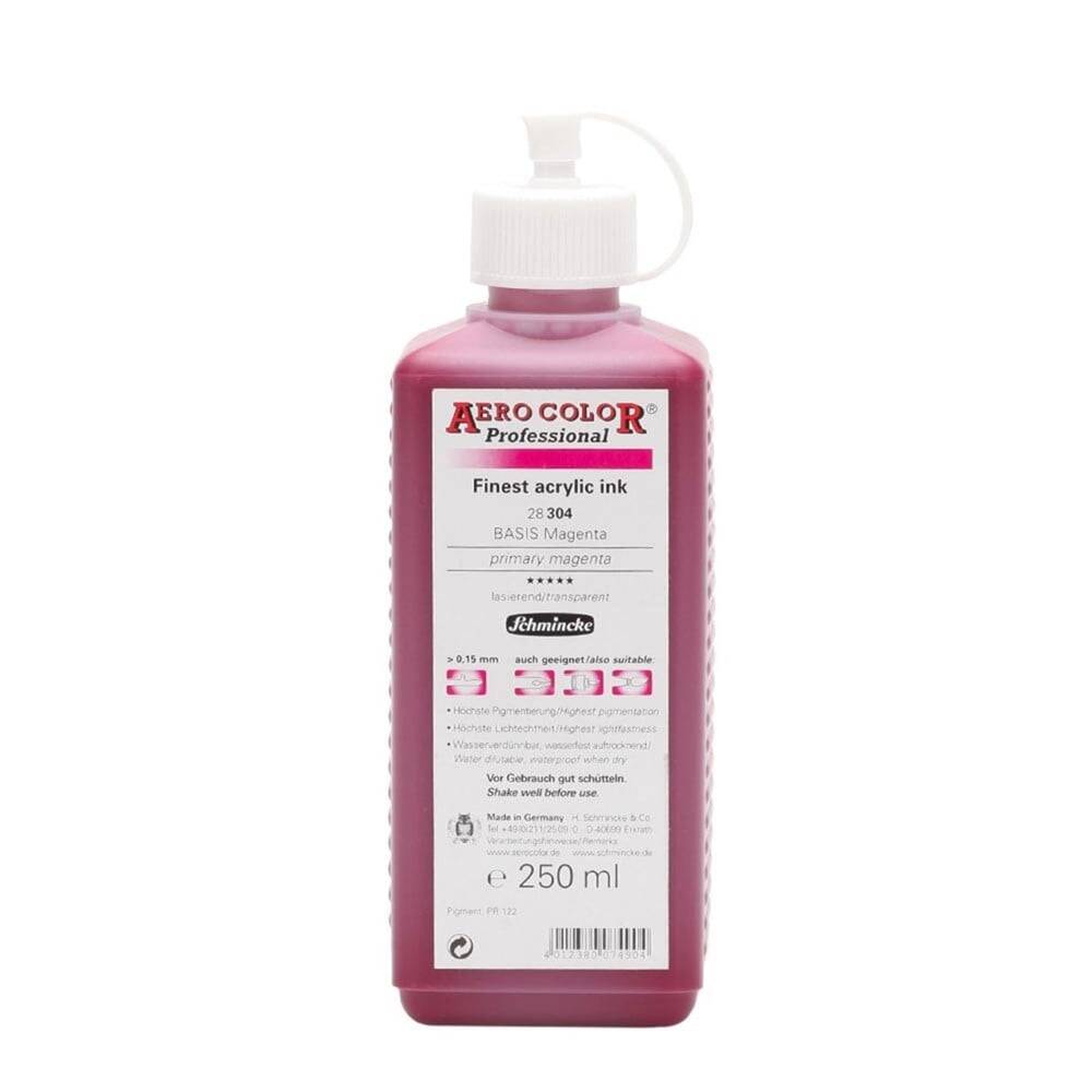 Schmincke Aero Color Akrilik Mürekkep 250 ml 304 Primary Magenta