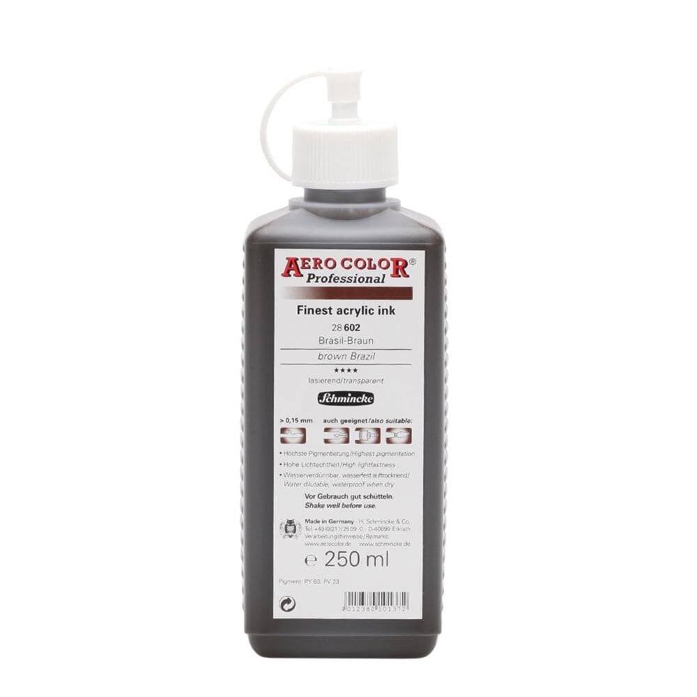 Schmincke Aero Color Akrilik Mürekkep 250 ml 602 Brazil Brown