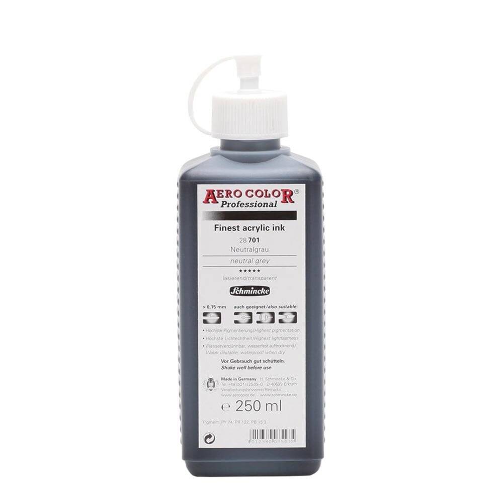 Schmincke Aero Color Akrilik Mürekkep 250 ml 701 Neutral Grey