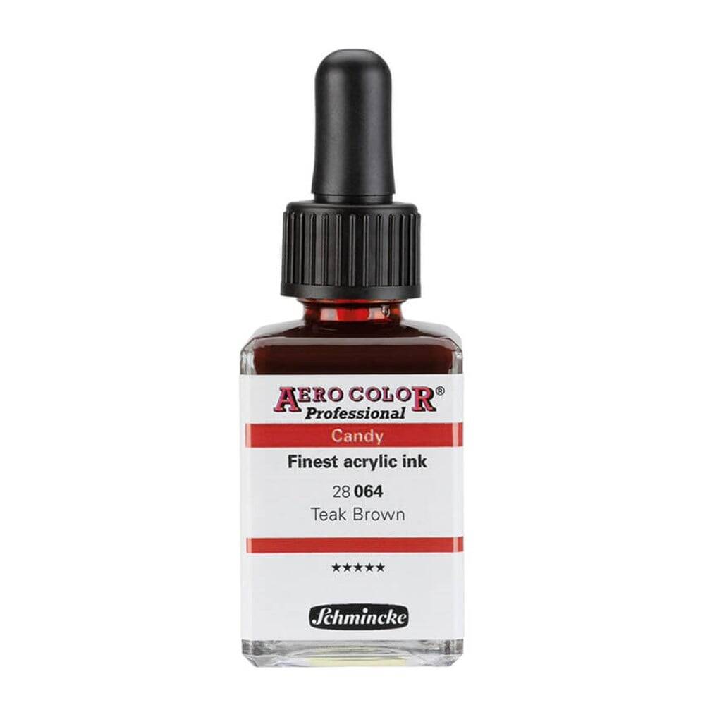 Schmincke Aero Color Akrilik Mürekkep 28 ml 064 Teak Brown