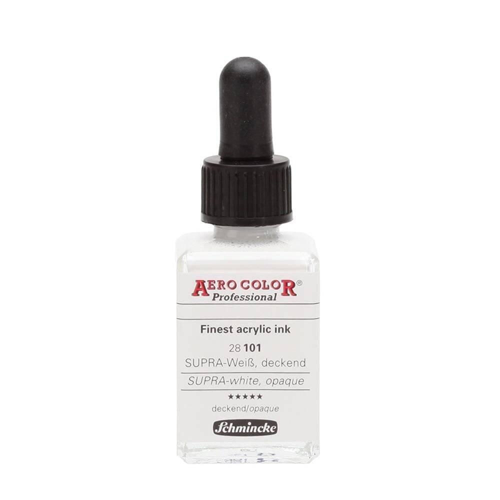 Schmincke Aero Color Acrylic Ink 28 ml 101 Supra White Opaque