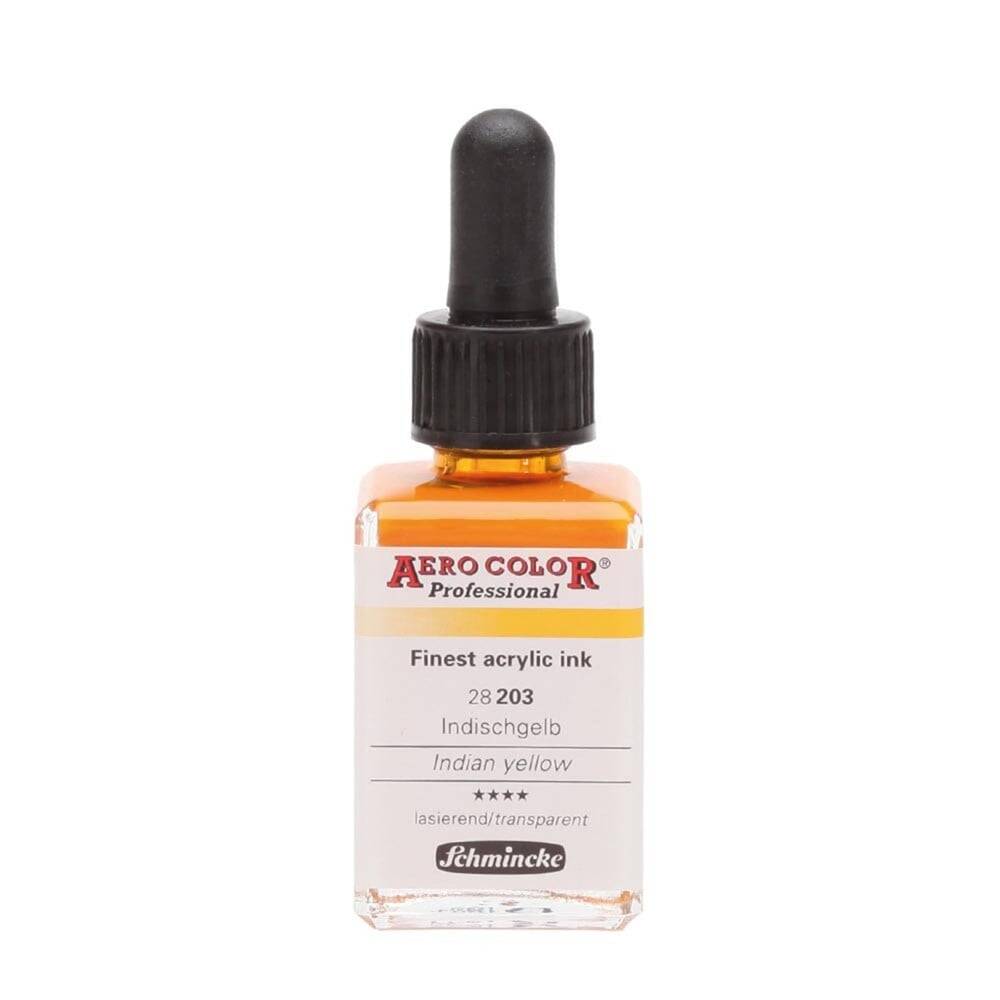 Schmincke Aero Color Akrilik Mürekkep 28 ml 203 Indian Yellow