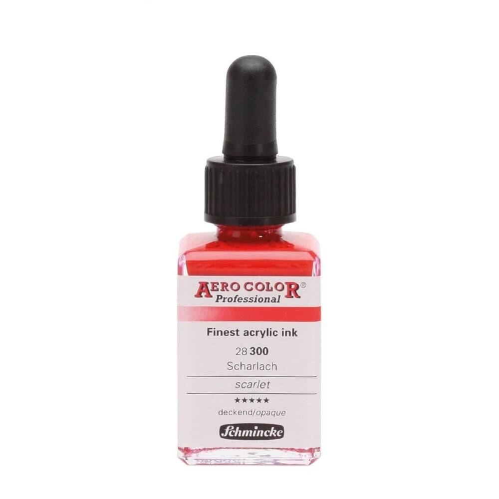 Schmincke Aero Color Akrilik Mürekkep 28 ml 300 Scarlet