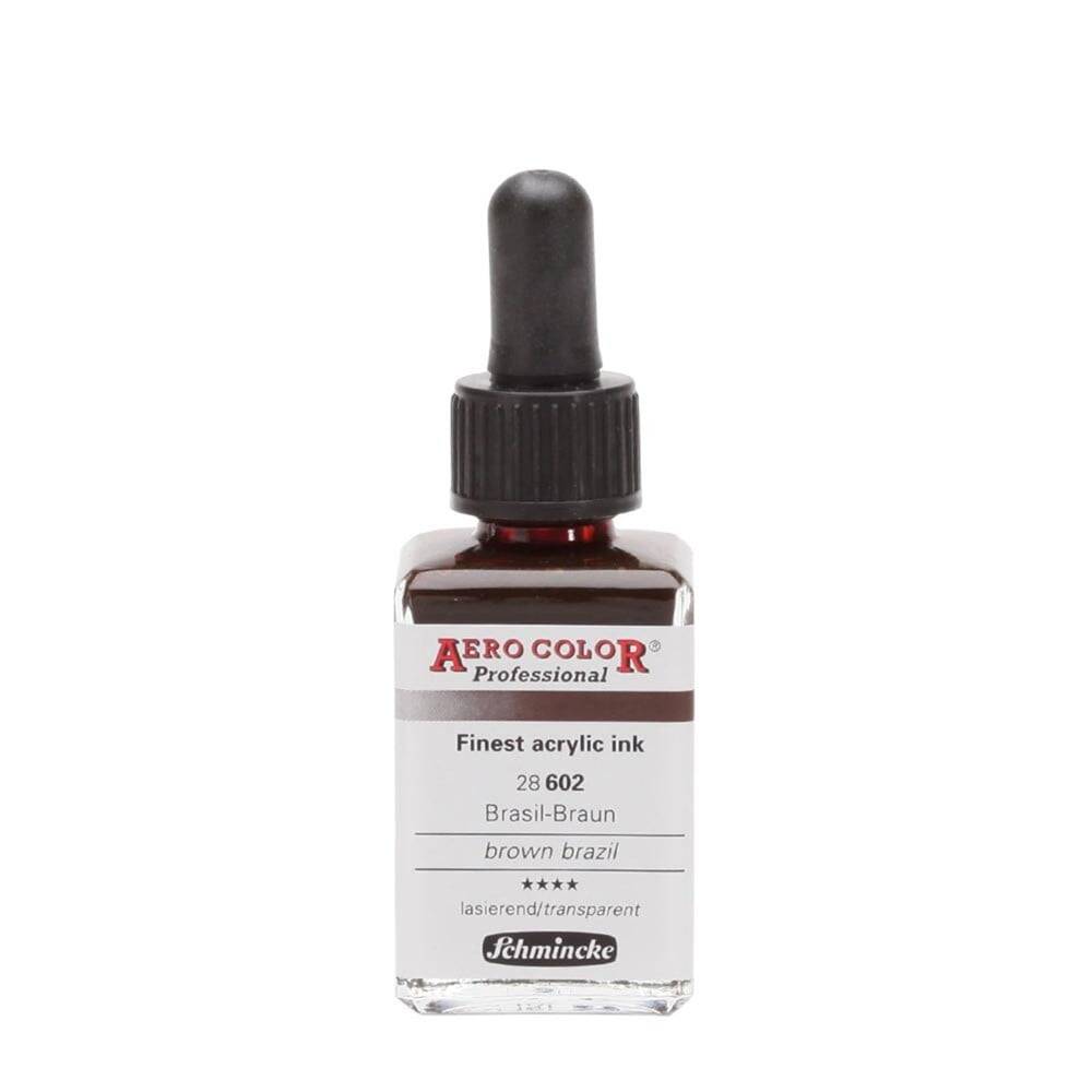 Schmincke Aero Color Akrilik Mürekkep 28 ml 602 Brazil Brown