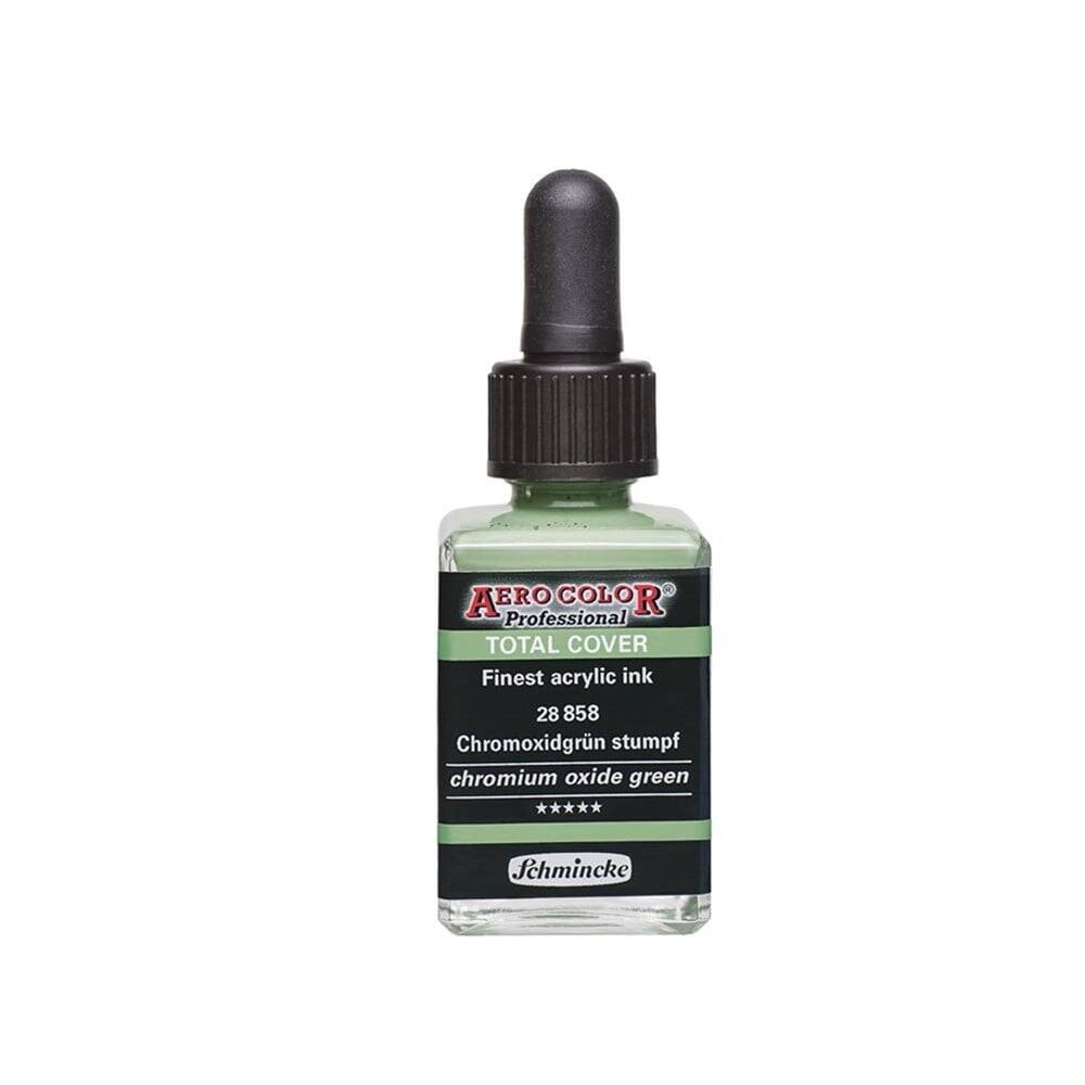 Schmincke Aero Color Akrilik Mürekkep 28 ml 858 Chromium Oxide Green