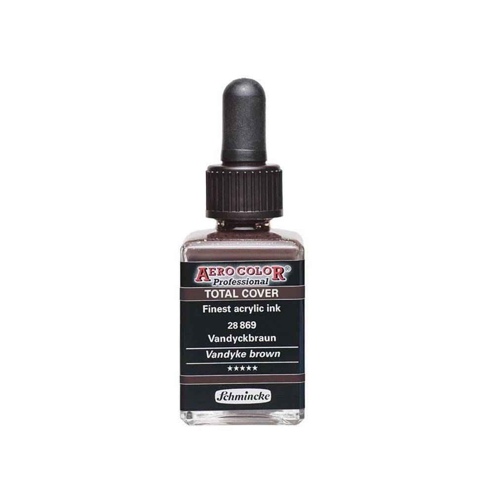 Schmincke Aero Color Akrilik Mürekkep 28 ml 869 Vandyke Brown