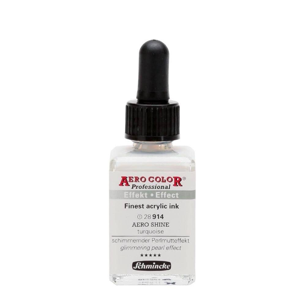 Schmincke Aero Color Akrilik Mürekkep 28 ml 914 Aero Shine Turquoise