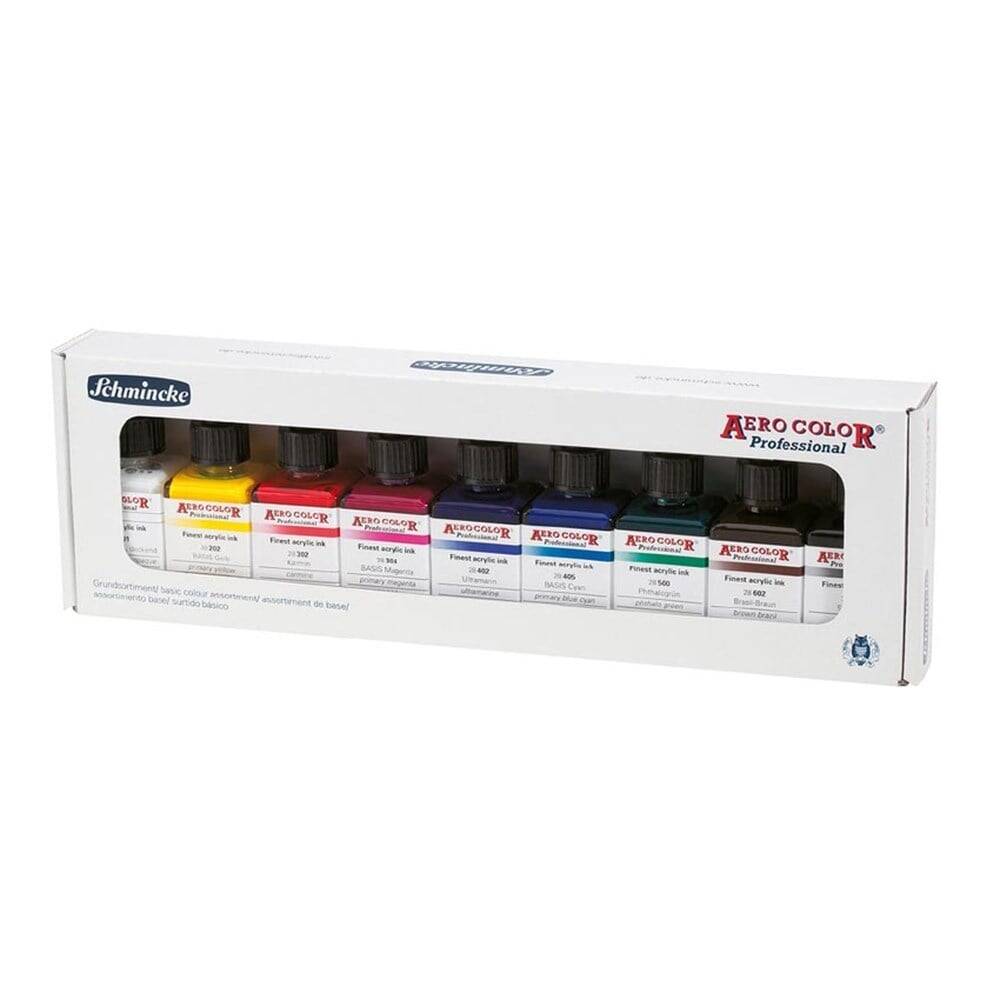 Schmincke Aero Color Akrilik Mürekkep Set 9x28ml