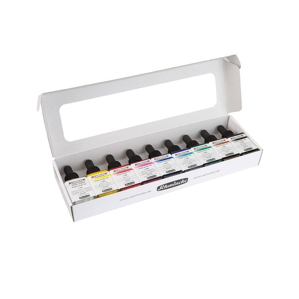 Schmincke Aero Color Akrilik Mürekkep Set 9x28ml
