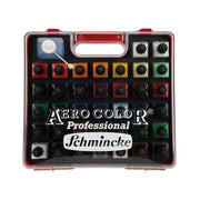 Schmincke Aerocolor Professional Plastik Kutu Boya Seti 37x28 ml + Aeroclean Temizleyici 81136