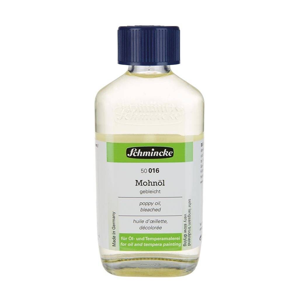 Schmincke Bleached Poppy Seed Oil 200 ml