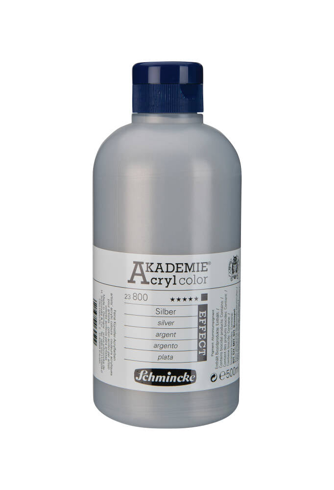 Schmincke Akademie Acryl Color Akrilik Boya 500 ml 800 Silver