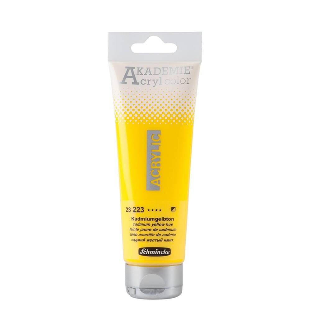 Schmincke Akademie Acrylic Paint 120 ml 223 Cadmium Yellow Hue