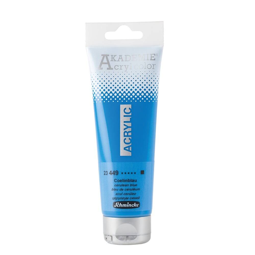 Schmincke Akademie Acrylic Paint 120 ml 449 Cerulean Blue