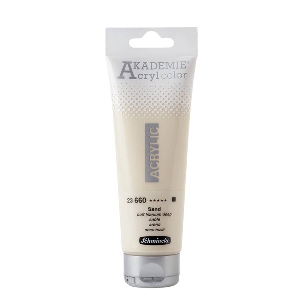 Schmincke Akademie Acrylic Paint 120 ml 660 Buff Titanium Deep