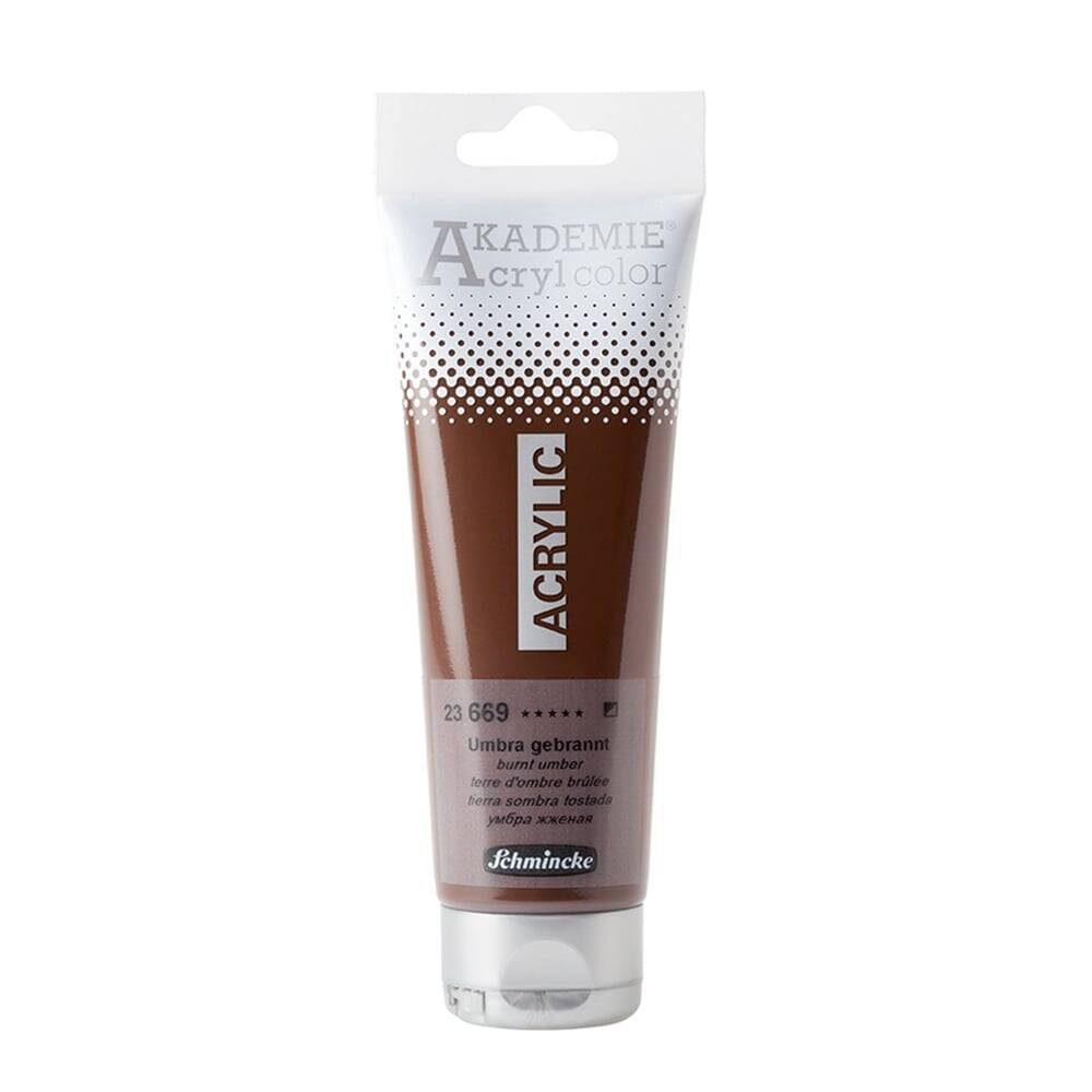 Schmincke Akademie Akrilik Boya 120 ml 669 Burnt Umber