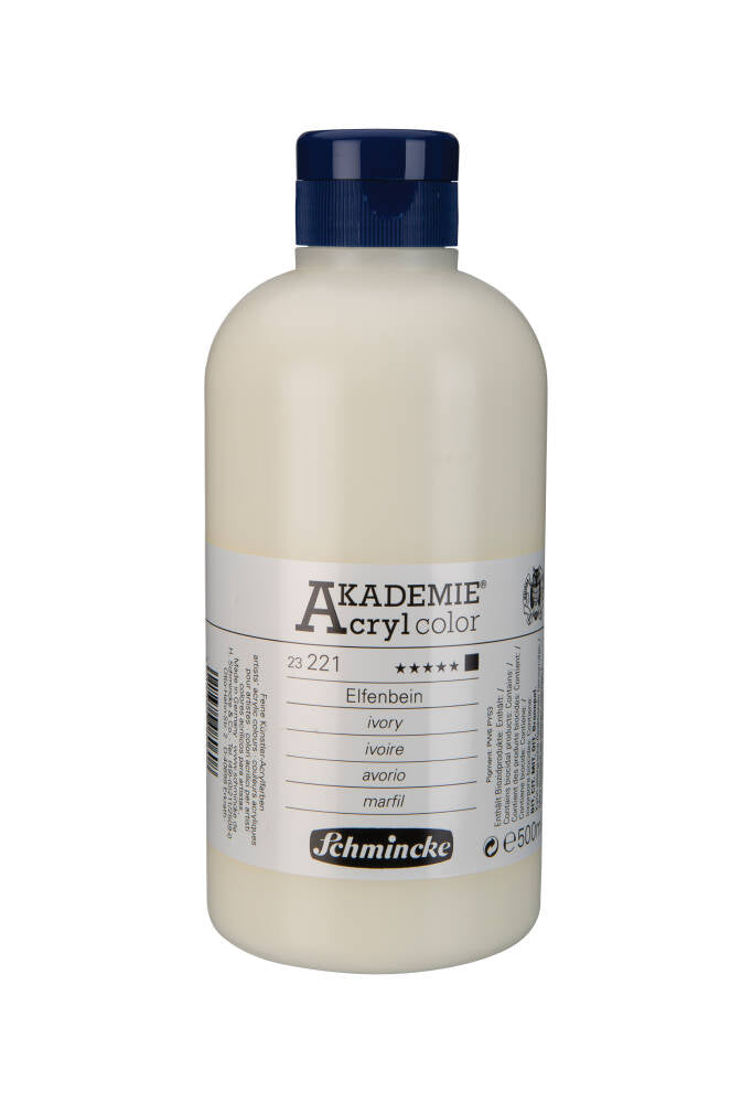 Schmincke Akademie Acrylic Paint 500 ml 221 İvory
