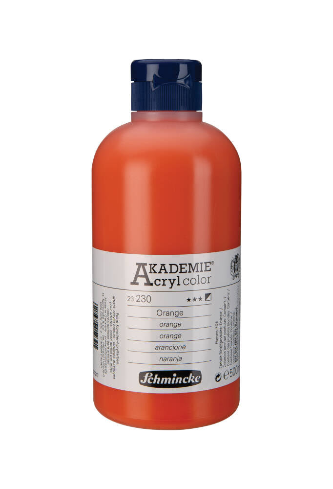 Schmincke Akademie Acrylic Paint 500 ml 230 Orange