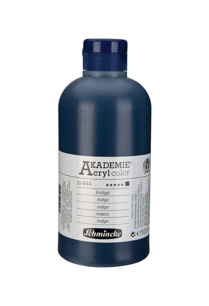 Schmincke Akademie Acrylic Paint 500 ml 444 Indigo