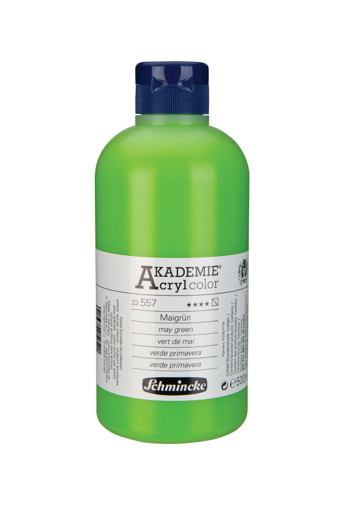 Schmincke Akademie Acrylic Paint 500 ml 557 May Green