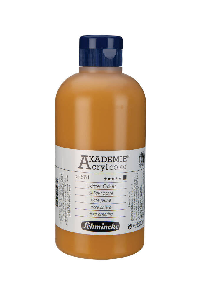 Schmincke Akademie Akrilik Boya 500 ml 661 Yellow Ochre