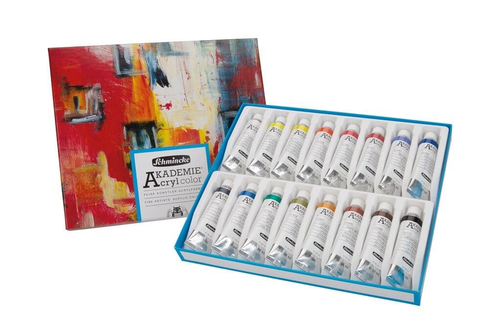 Schmincke Akademie Acrylic Paint Set 16 x 35 ml