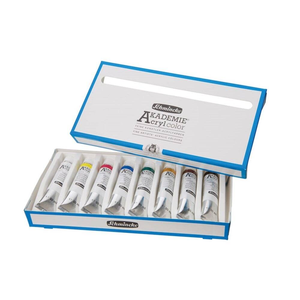 Schmincke Akademie Acrylic Paint Set 8 x 20 ml
