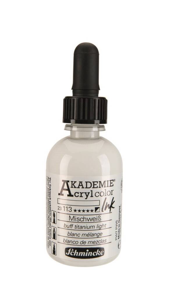 Schmincke Akademie Akrilik Mürekkep 50 ml 113 Buff Titanium Light