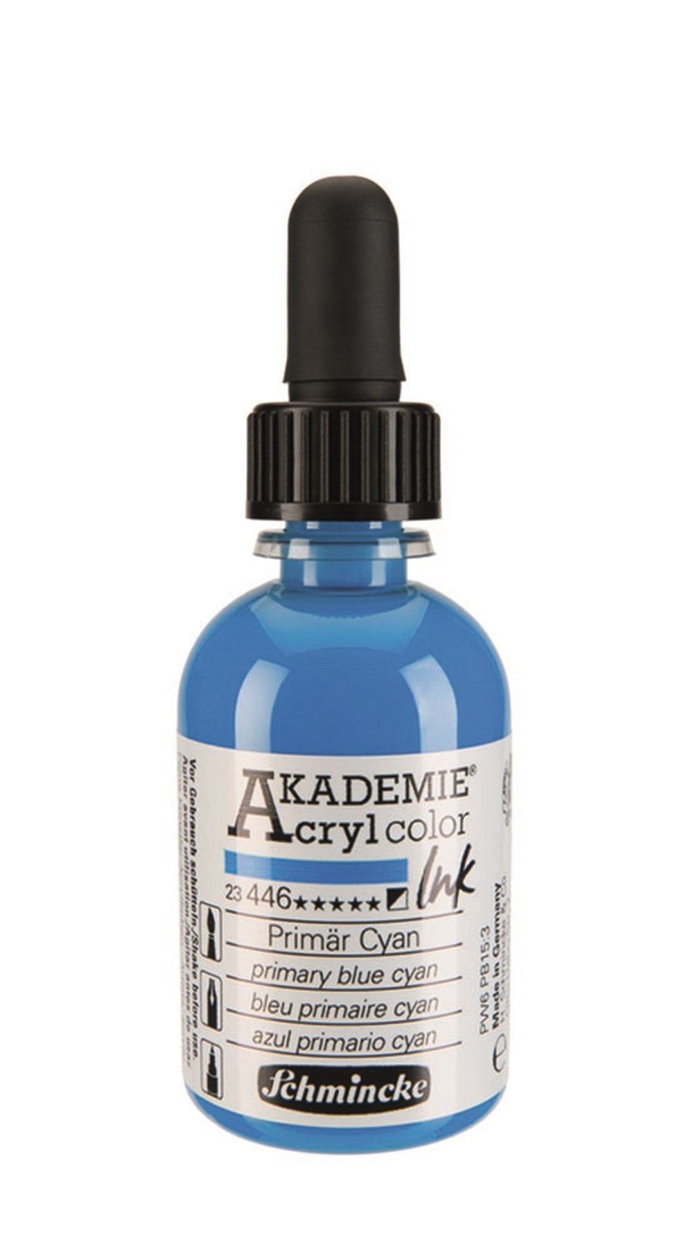 Schmincke Akademie Acrylic Ink 50 ml 446 Primary Blue Cyan