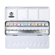 Schmincke Akademie Aquarell Metal Box Watercolor Set 12 x Half Pan 75412