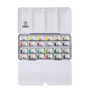 Schmincke Akademie Aquarell Metal Kutu Sulu Boya Seti 24 X Tam Tablet 75425