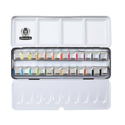 Schmincke Akademie Aquarell Metal Box Watercolor Set 24 x Half Pan 75424