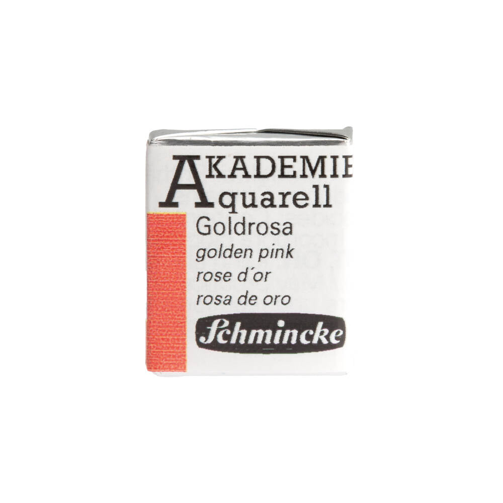 Schmincke Akademie Aquarell Yarım Tablet Sulu Boya 305 Golden Pink