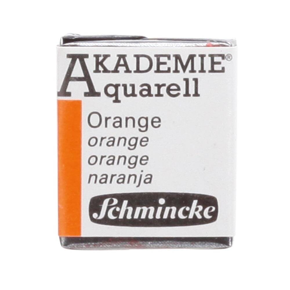 Schmincke Akademie Aquarell Half Pan Watercolor 330 Orange