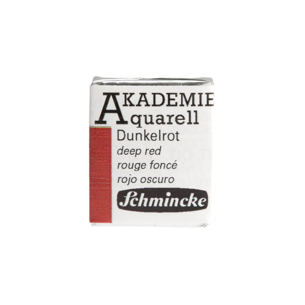 Schmincke Akademie Aquarell Yarım Tablet Sulu Boya 335 Deep Red