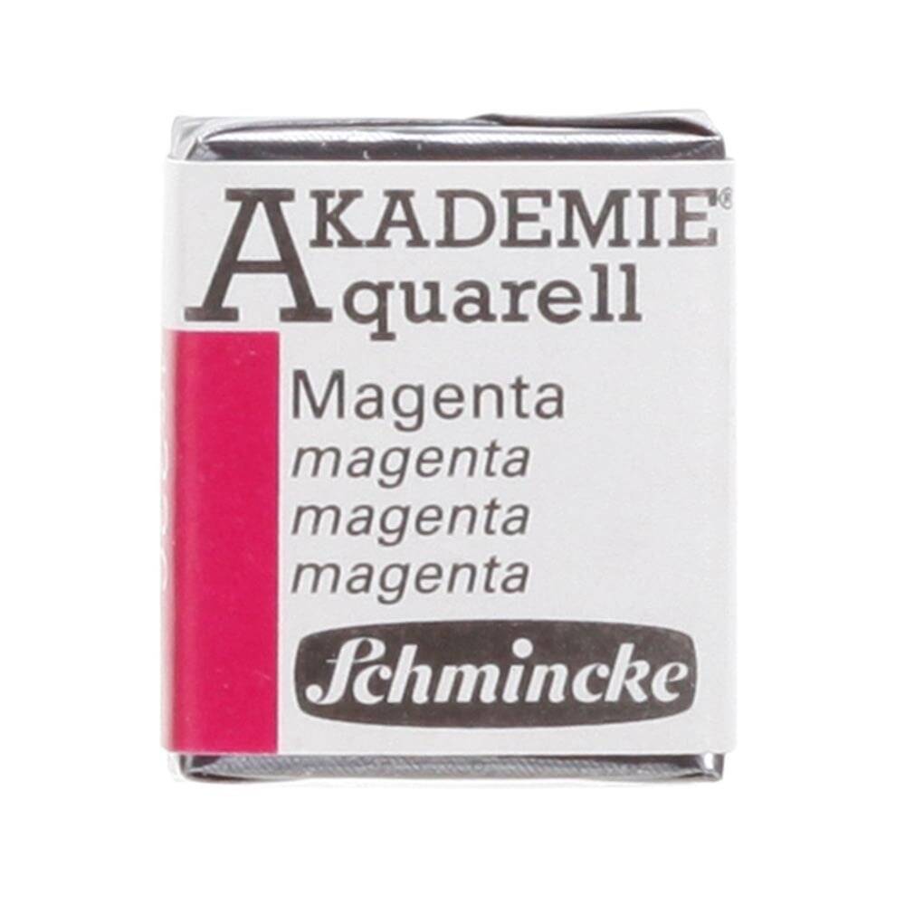 Schmincke Akademie Aquarell Half Pan Watercolor 336 Magenta